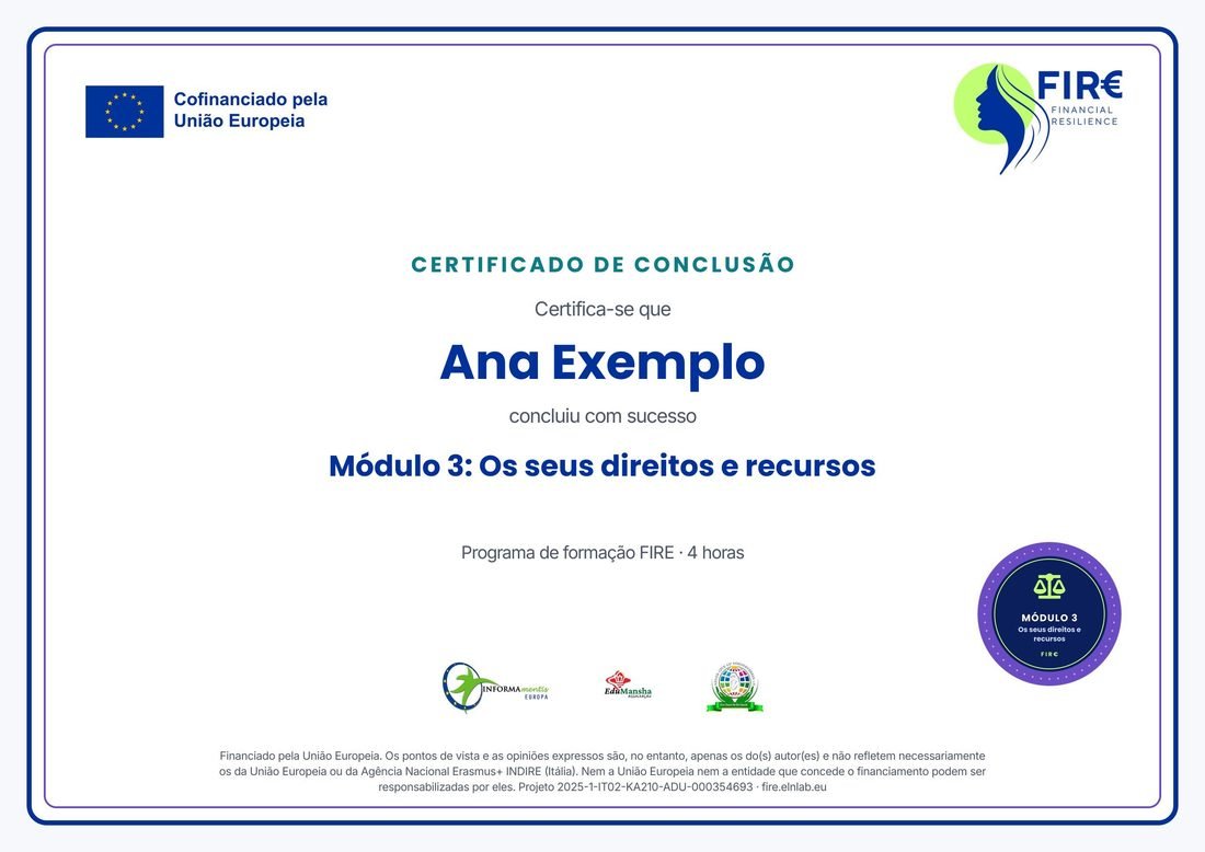 Certificado do módulo 3