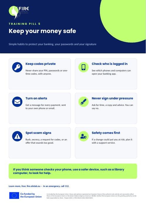 Infographic: Keep your money safe