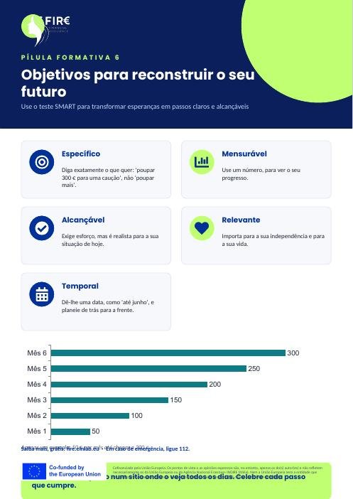 Infográfico: Objetivos para reconstruir o seu futuro
